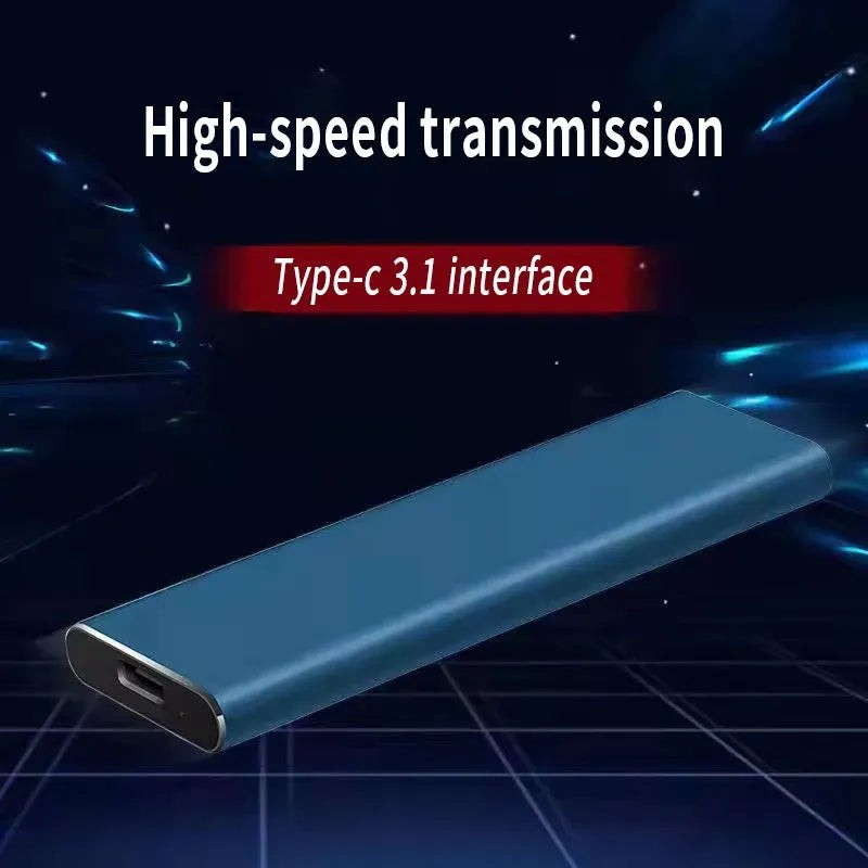 Unidad de estado sólido portátil de 4 TB, USB-C, perfecta para respaldo y transporte de datos.