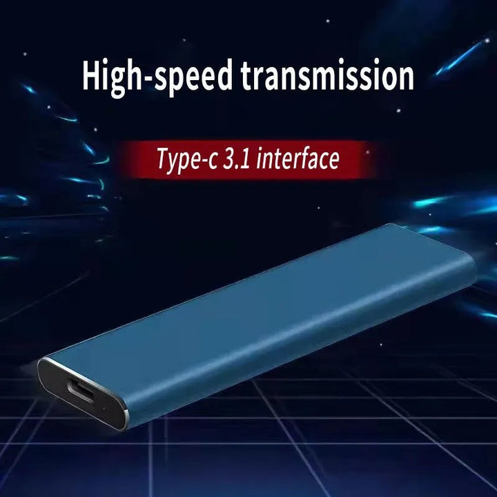 Unidad de estado sólido portátil de 4 TB, USB-C, perfecta para respaldo y transporte de datos.