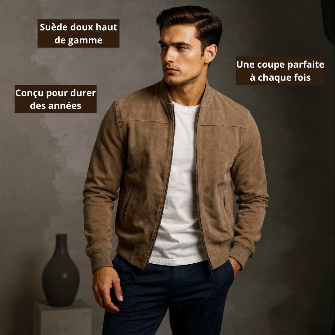 Chaqueta bomber de hombre. Prenda exterior versátil, moderna y cómoda. Perfecta para un estilo elegante o casual.