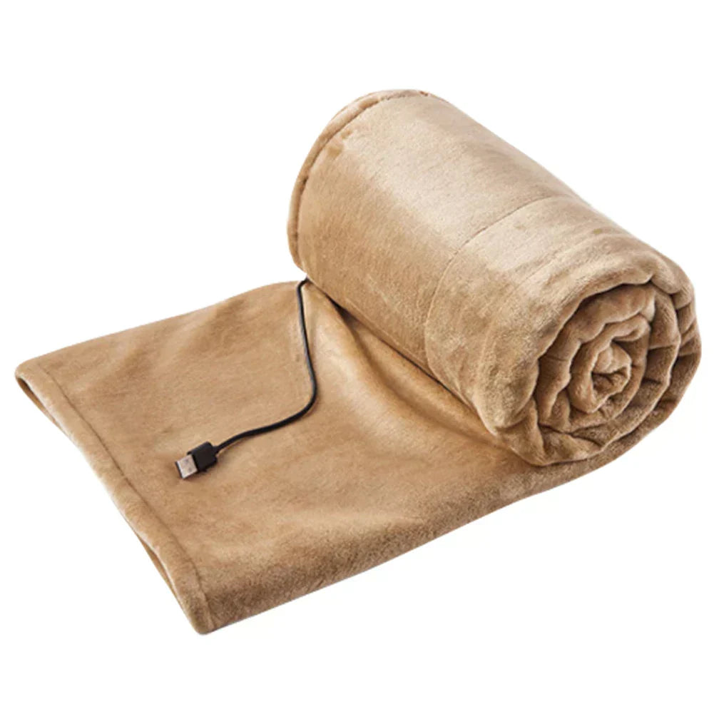 Manta térmica USB ultra suave para calor personalizado. Ideal para el frío invierno, hogar y momentos de relajación.