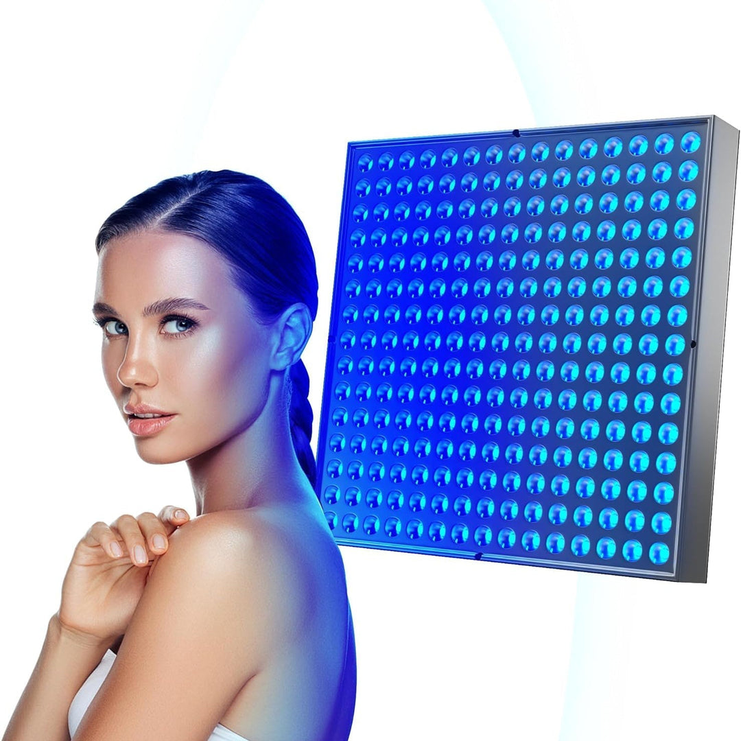 Lámpara bronceado UV compacta con 225 LEDs. Ideal para bronceado en casa seguro y controlado.