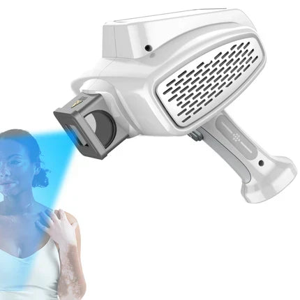 Terapia de luz UVB 308nm selectiva. Tratamiento domiciliario para afecciones cutáneas y dermatitis.