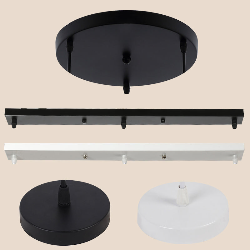 Soporte de techo metálico robusto para lámpara colgante, ideal para iluminación decorativa moderna.