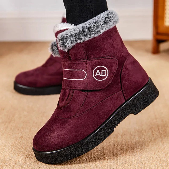 Media bota de invierno para mujer, resistentes y con protección superior contra el frío. Zapatos cómodos y duraderos.