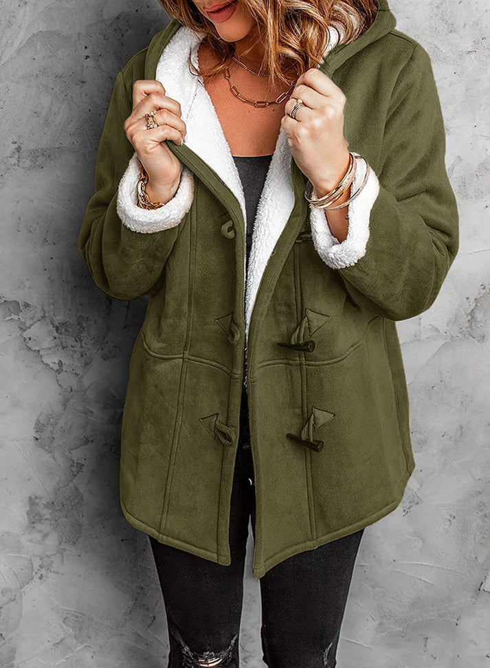 Abrigo de mujer Evelina, diseño casual elegante. Chaqueta para moda de invierno, confort y estilo versátil.