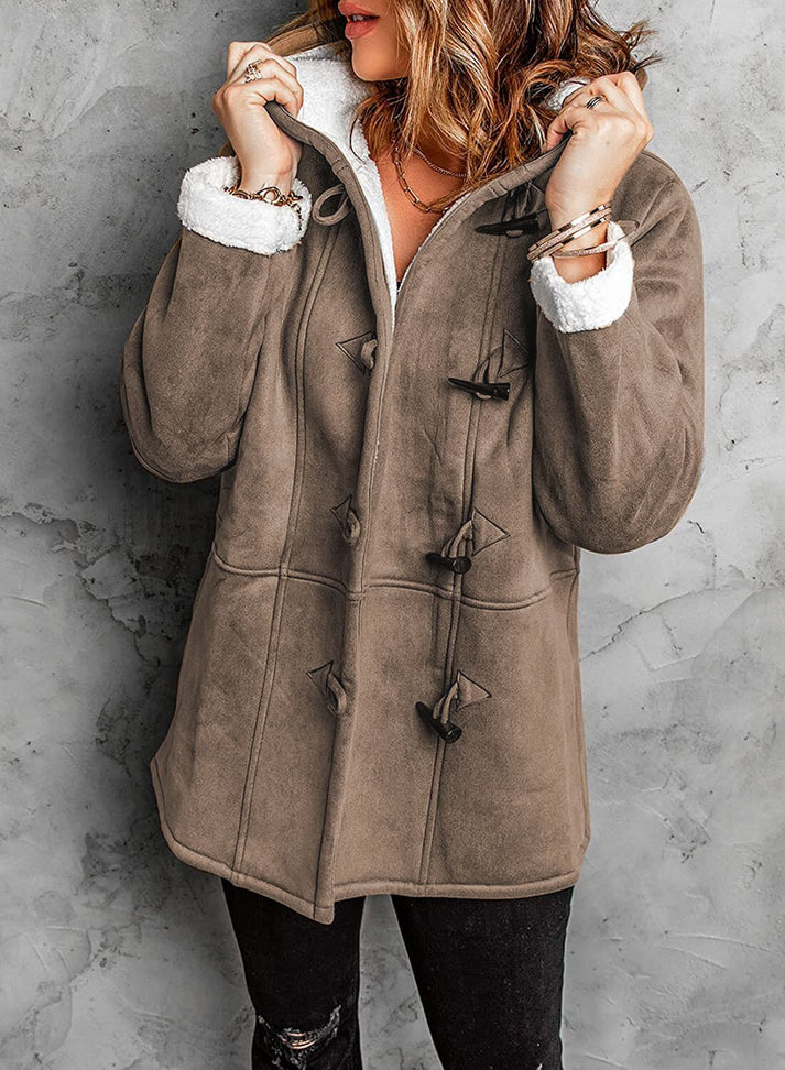 Chaqueta Evelina gris para mujer, abrigo casual elegante. Moda versátil para invierno, estilo y comodidad.
