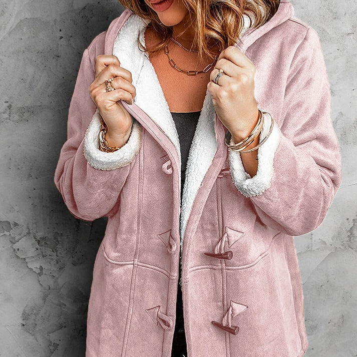 Abrigo casual elegante Evelina para mujer. Chaqueta versátil de moda otoño invierno, estilo y confort.