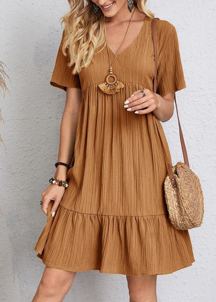 Vestido de mujer, estilo superpuesto que disimula y estiliza. Ideal para tu fondo de armario.