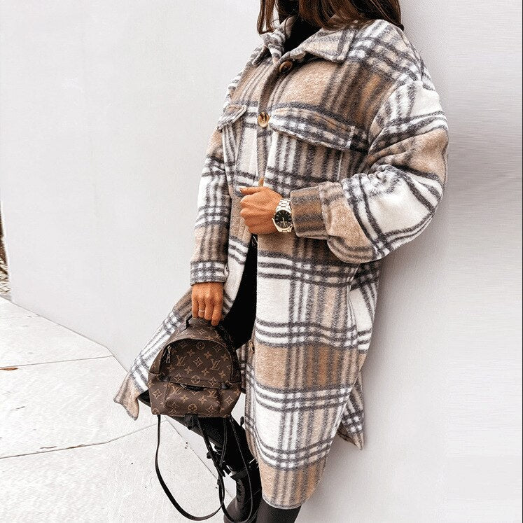 Abrigo de moda para mujer, chaqueta invernal elegante y cómoda, para cualquier ocasión con estilo.