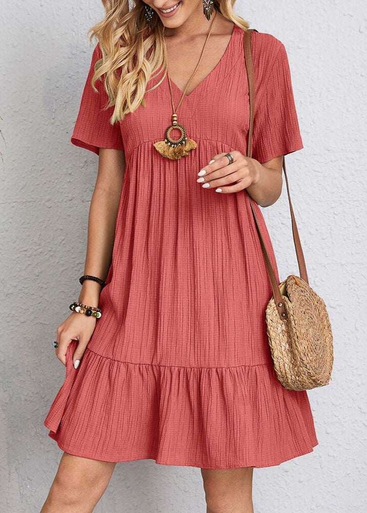 Moda mujer: vestido casual superpuesto para mayor comodidad y estilo. Disponible en varias tallas.