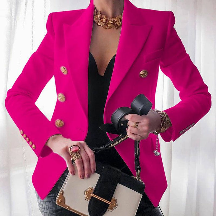 Blazer mujer entallada RHEA, disponible en negro y blanco. Moda femenina elegante para cualquier ocasión.