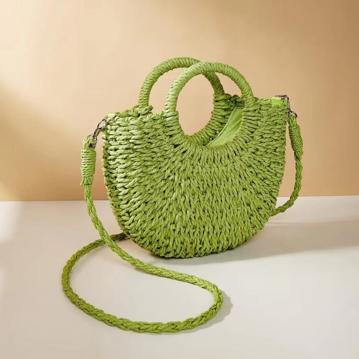 Accesorio de mujer: Bolso de mano versátil con doble asa y correa. Bolso de hombro, moda urbana, estilo diario.