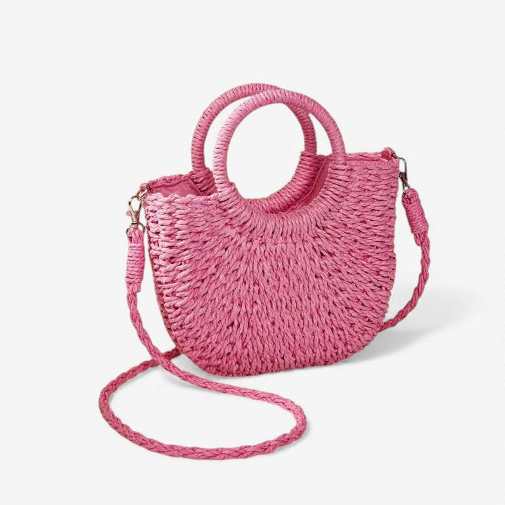Bolso para mujeres con doble asa y correa ajustable. Bolso de mano y hombro, accesorio versátil para el día a día.