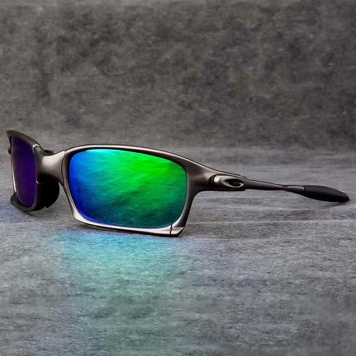 Gafas de sol rectangulares polarizadas UV400 para motociclistas y conducción. Visión clara.