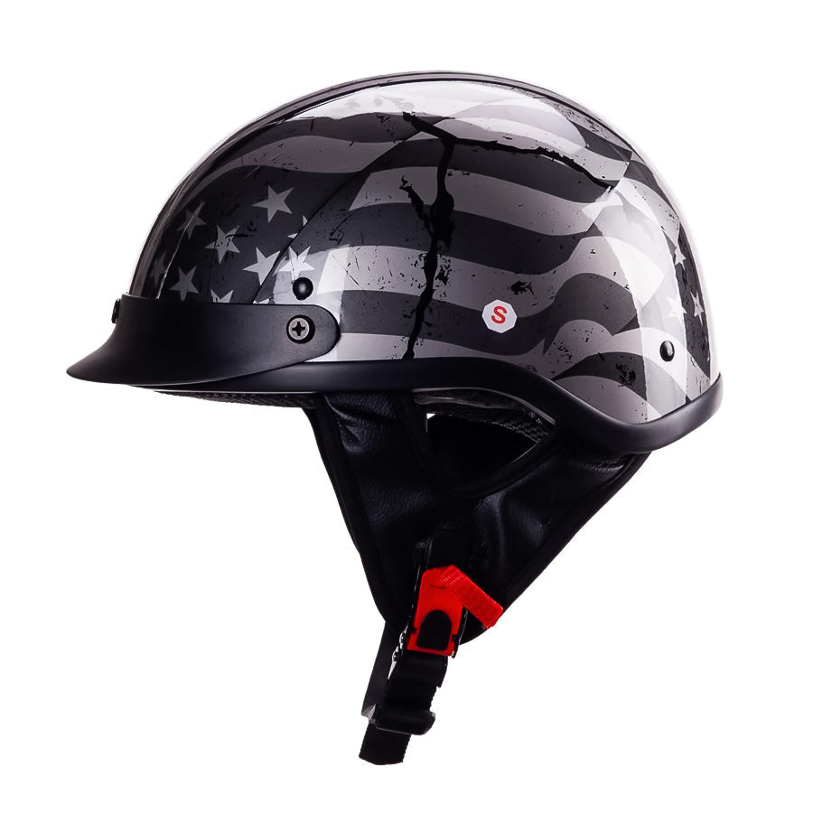 Casco de motocicleta AeroShield ligero, certificado DOT. Máxima protección y confort en ciudad.