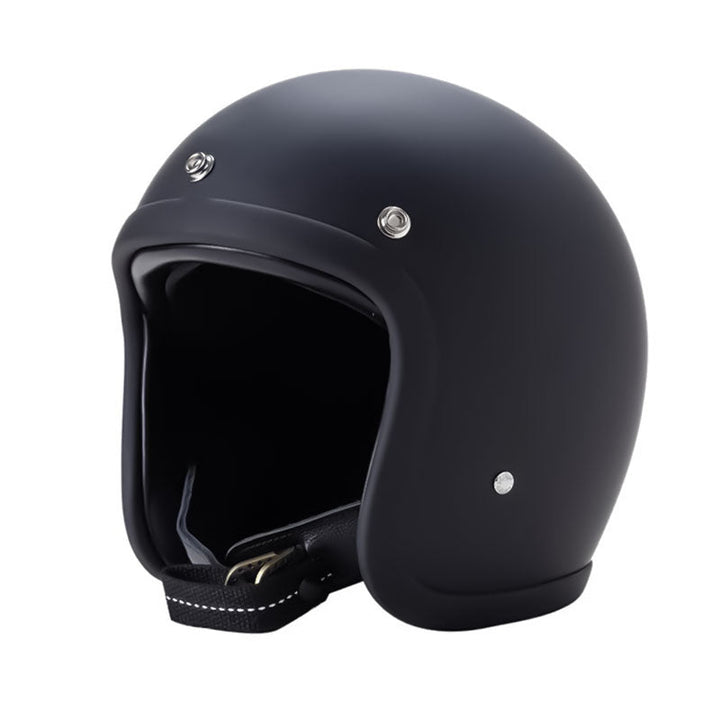 Seguridad y estilo: Casco retro para moto, certificado DOT y ECE, diseño unisex.