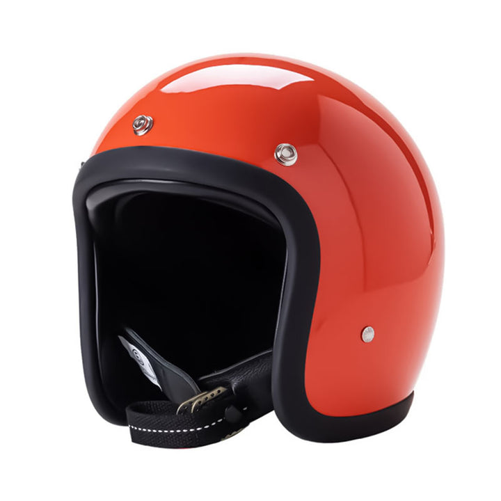 Casco ligero de seguridad DOT/ECE para motocicleta, diseño retro unisex.