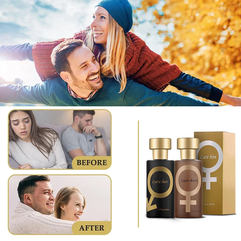 Aplicación de perfume unisex, destacando su naturaleza seductora y la calidad de su aroma duradero.
