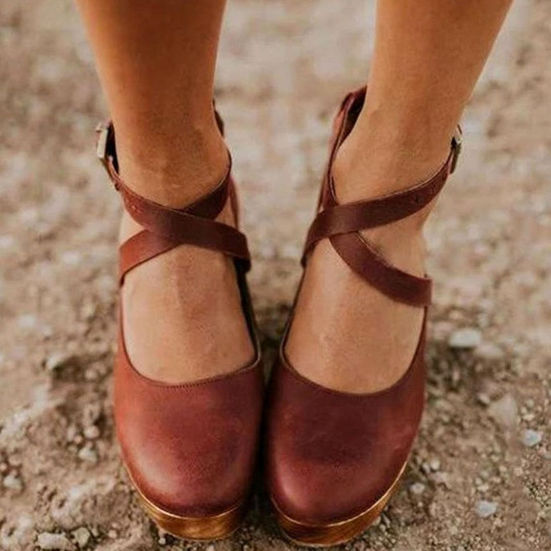 Zapatos Mary Jane estilo vintage, tacón cómodo, para mujer, elegantes y de comodidad duradera.