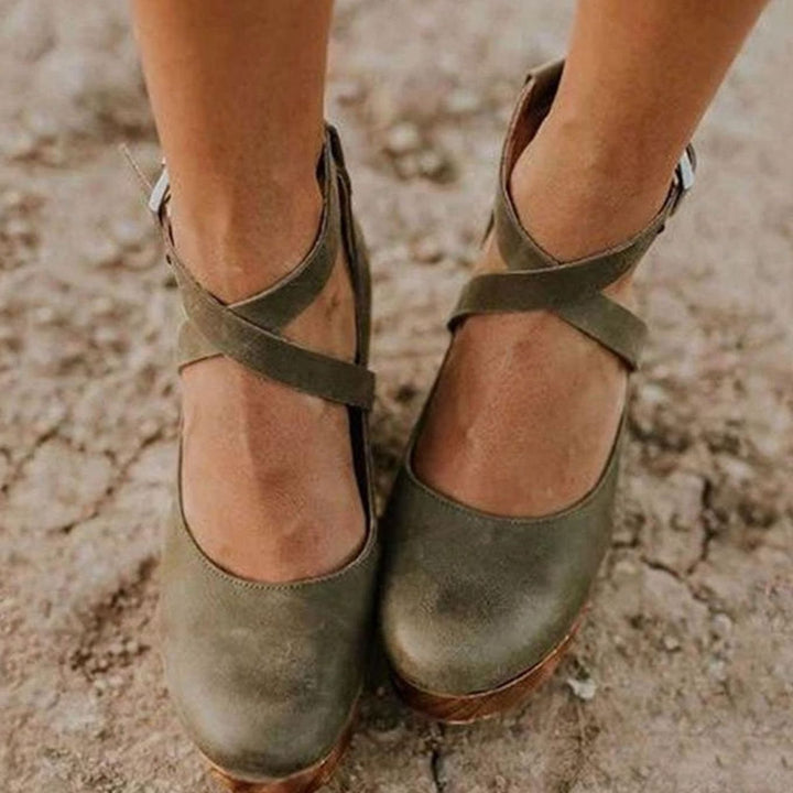 Calzado Mary Jane clásico para mujer, estilo vintage, cómodos para el día a día, con tacón grueso.