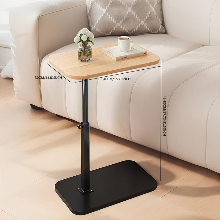 Mesa para portátil ajustable, mueble auxiliar de diseño. Funcional para trabajo o estudio en dormitorio u hogar.