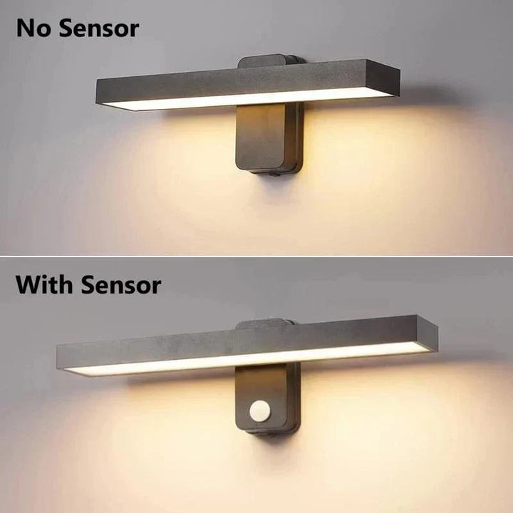 Iluminación de pared exterior LED rotatoria y ajustable, perfecta para patios, IP65.