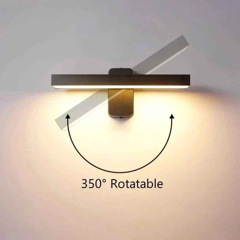 Lámpara LED exterior con sensor de movimiento PIR para seguridad en hogar y jardín, IP65.