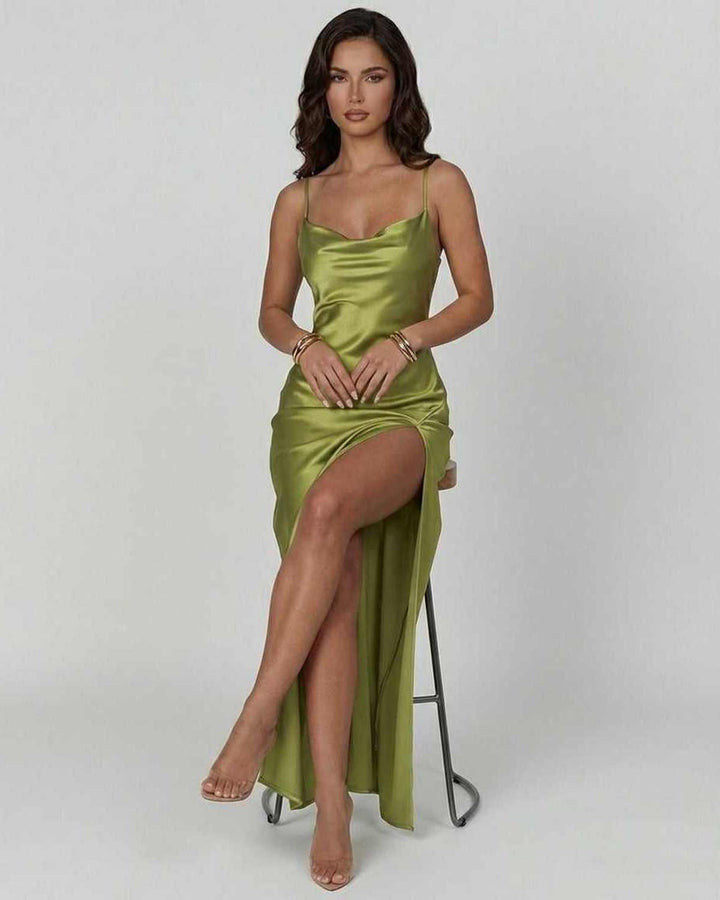 Vestido asimétrico blanco Vesper para mujer. Elegante vestido mini de fiesta, tendencia sexy para noche.