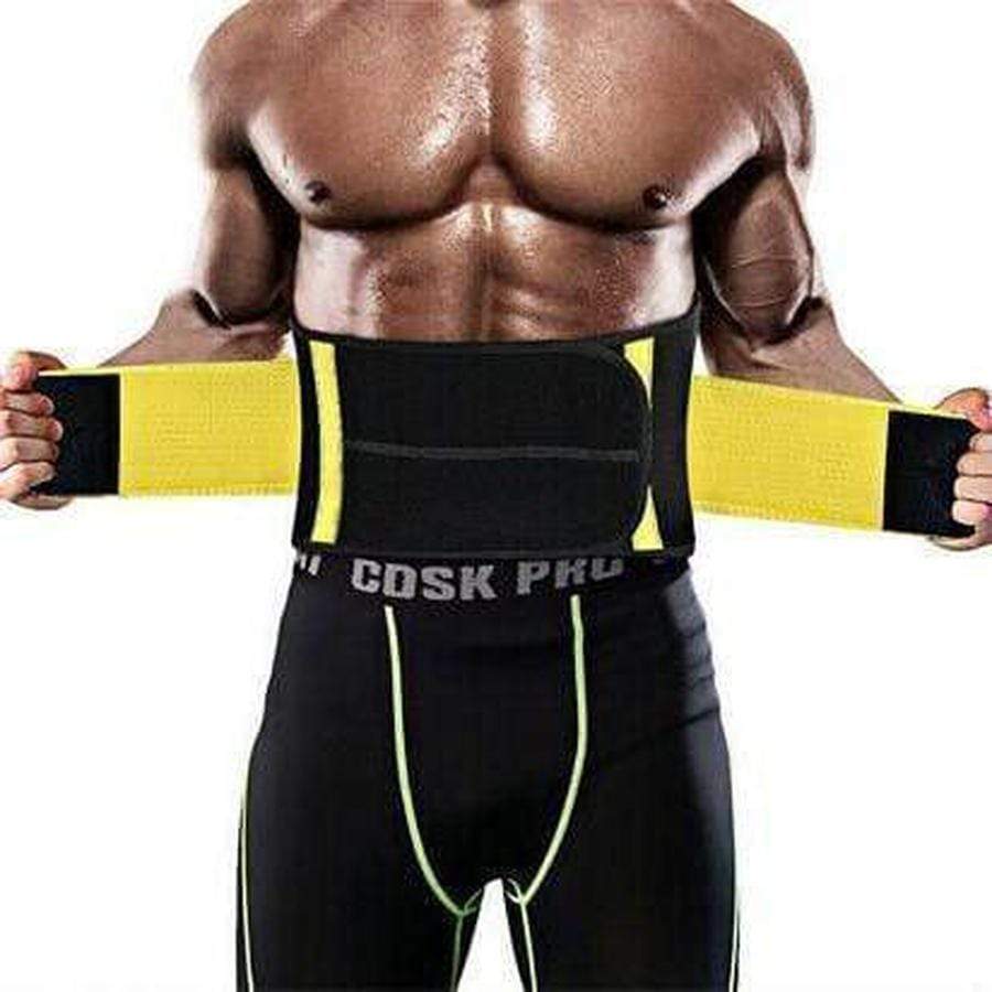 Faja de sudoración para hombre, acelera la quema de grasa abdominal durante ejercicio.