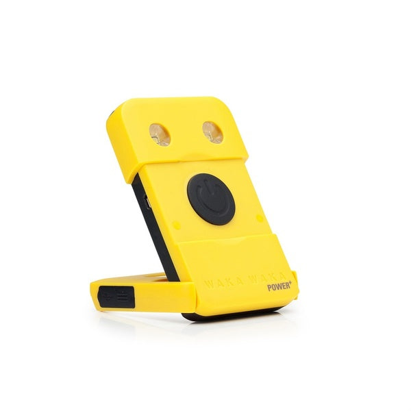 Cargador portátil solar unisex con luz LED y batería externa, esencial para camping, viajes y aventuras.
