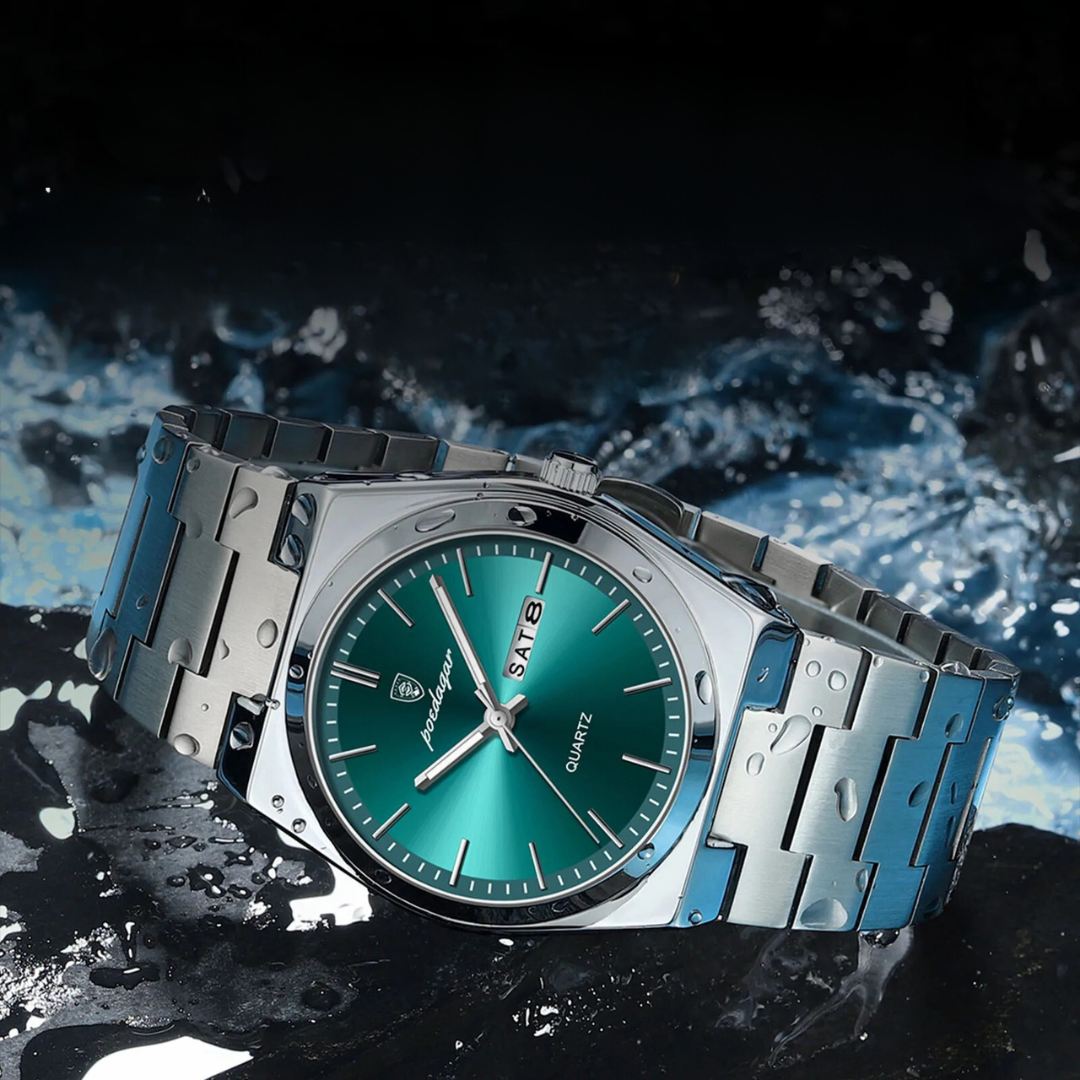 Reloj de hombre elegante para uso diario, resistente al agua, diseño atemporal, accesorio masculino versátil.