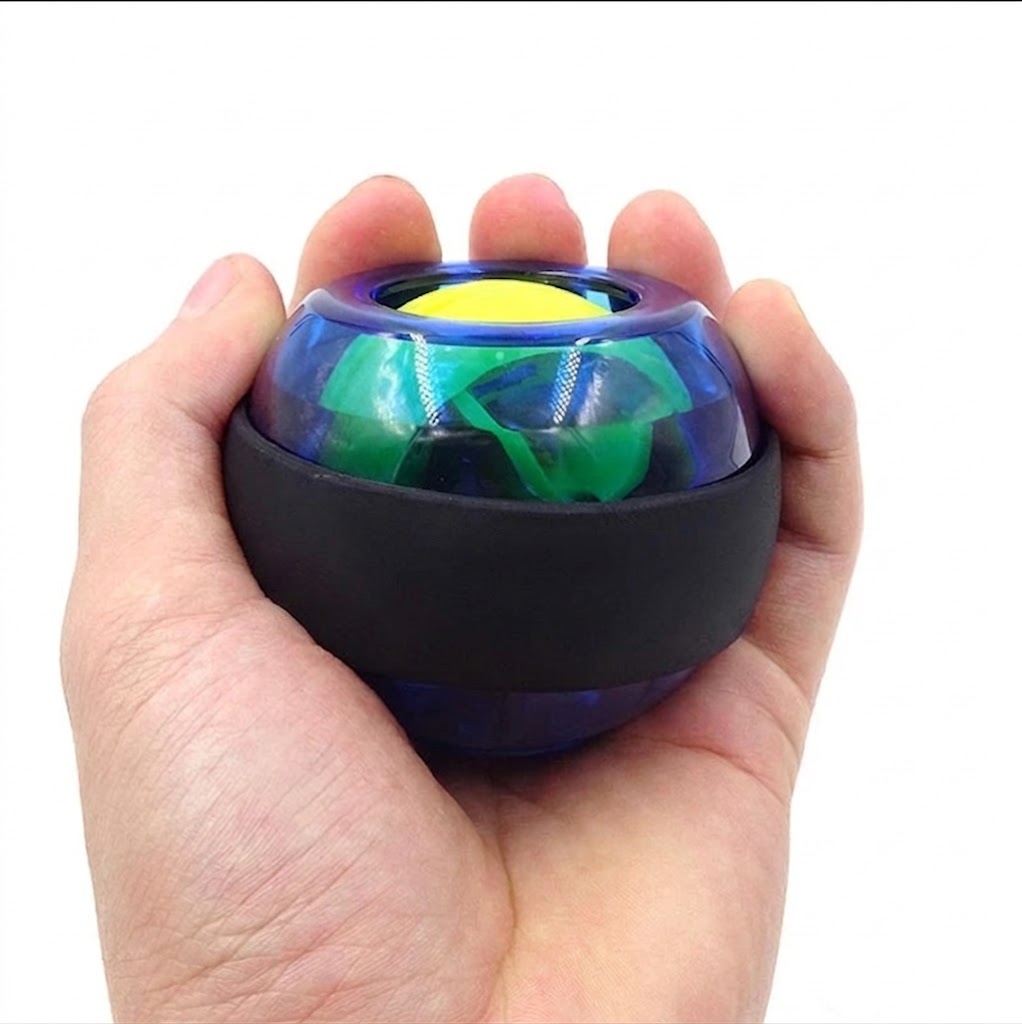 Powerball portátil para ejercicio de brazo y muñeca en casa. Mejora la fuerza de agarre.