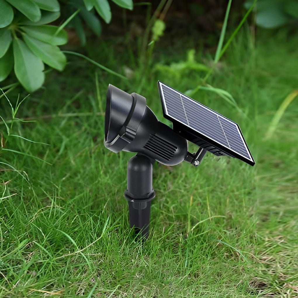 Ahorro de energía con luz solar exterior, foco LED RGB impermeable para jardín, ilumina tu espacio eficientemente.