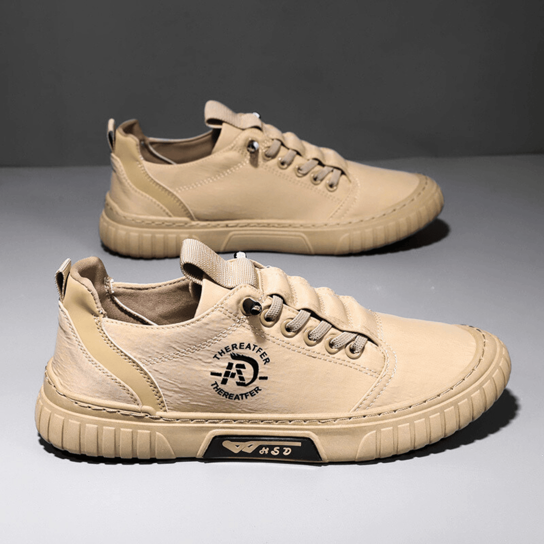 Zapatos casuales de hombre, suela gruesa, confortables, diseño ligero para uso diario.
