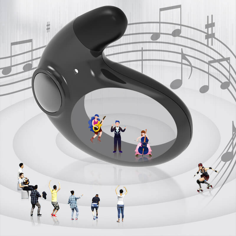 Auriculares invisibles Bluetooth para relajación profunda y música, con cancelación de ruido y máxima comodidad.