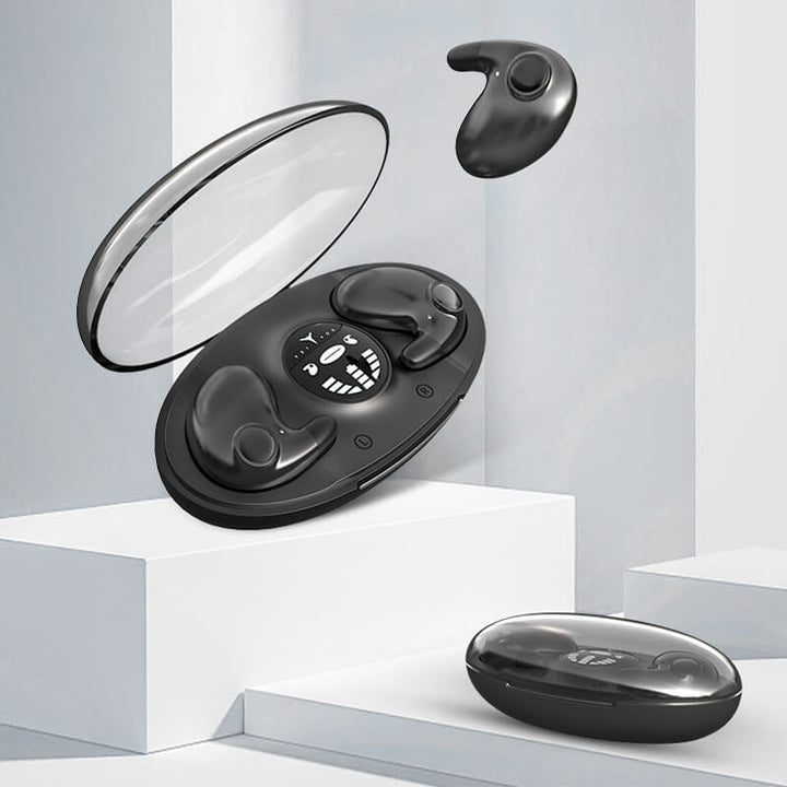Auriculares inalámbricos Bluetooth de tecnología avanzada, ultraligeros, ideales para dormir y audio de calidad.