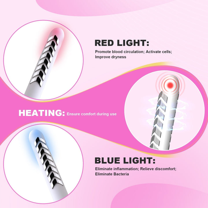 Mejora la incontinencia con este dispositivo de suelo pélvico. Terapia de pulso y luz para mujeres.
