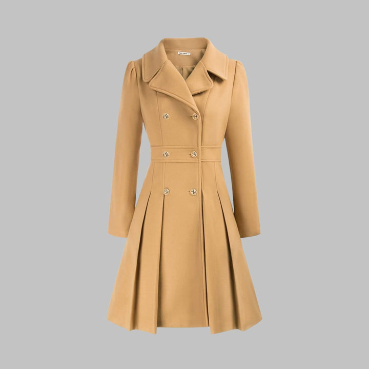 Manga de abrigo largo mujer corte A. Diseño clásico para ropa de invierno elegante.