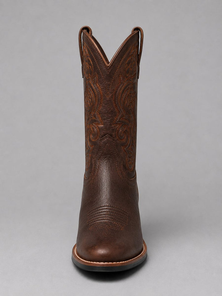 Calzado de mujer: botines western con delicados bordados y tacón ancho. Perfectos para moda y comodidad.