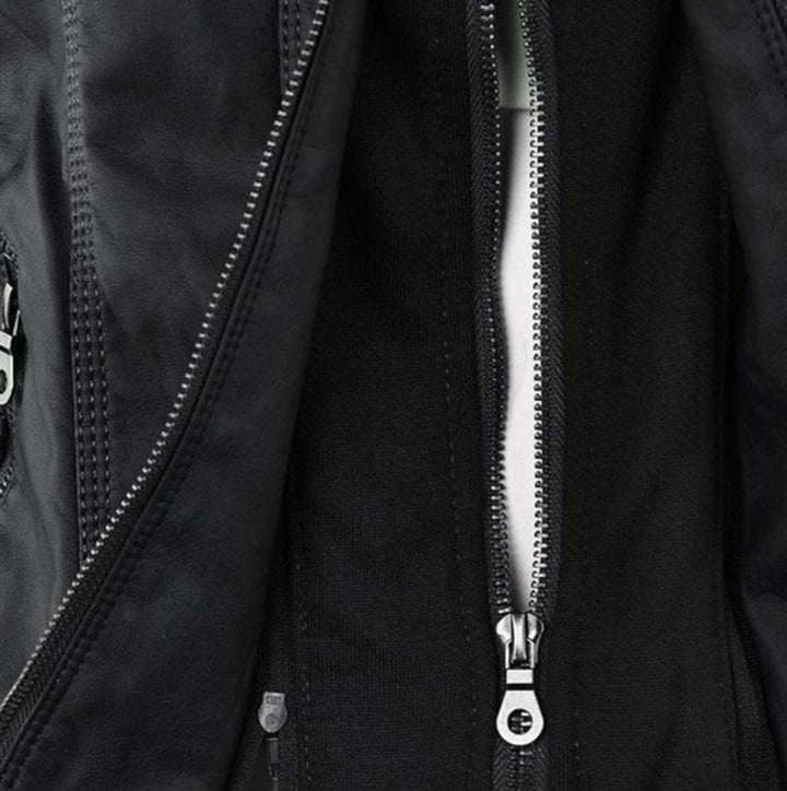 Chaqueta fashion para mujer, estilo urbano con capucha. Perfecta para looks de otoño y primavera, outfit casual.