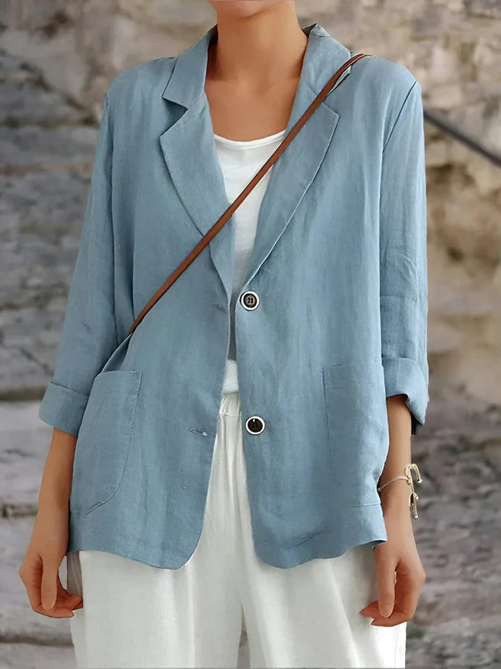 Blazer chaleco femenino y moderno para mujer, perfecto para un estilo chic de verano o primavera.