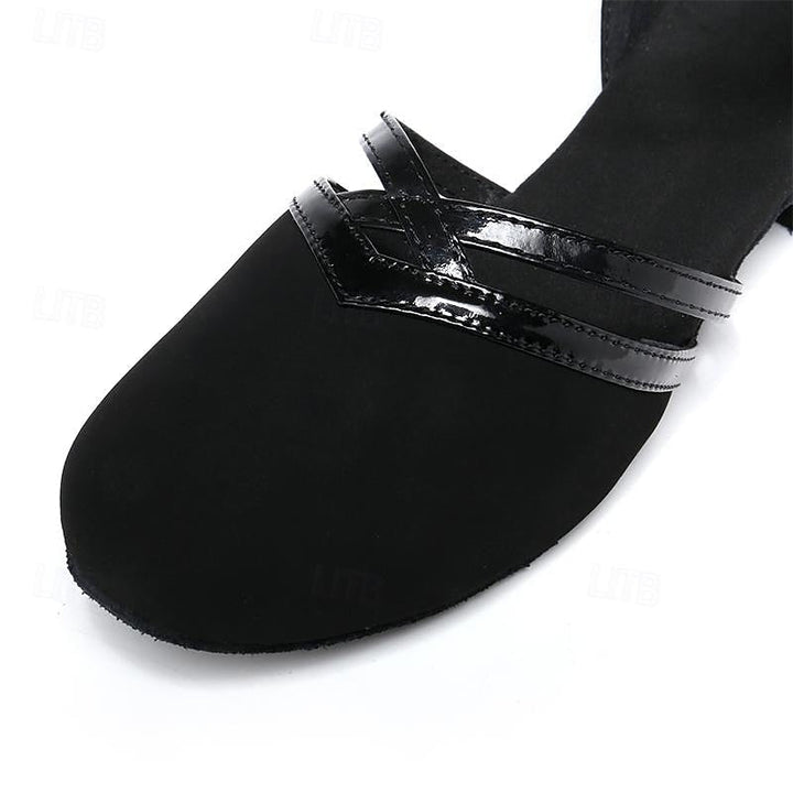 Calzado de baile femenino, zapatos latinos cómodos y resistentes, perfectos para ensayar y competir en salsa.