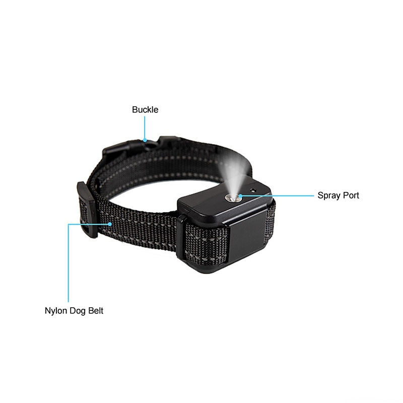 Collar antiladridos recargable e impermeable con citronela. Adiestramiento suave y sin dolor para perros.