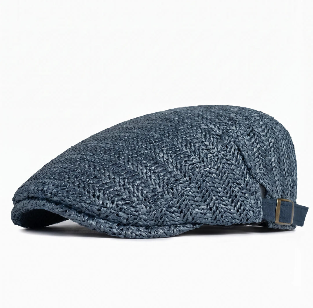 Accesorio de moda: gorra de paja unisex, ajustable y casual, perfecta para el verano y la playa.