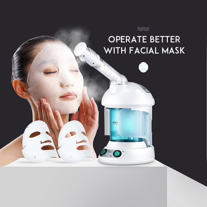 Cuida tu piel con el vaporizador facial iónico nano Pro 360°, ideal para hidratación y limpieza.