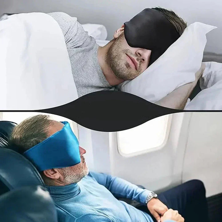 Antifaz de seda de lujo para dormir. Máximo confort y oscuridad total para un sueño reparador.