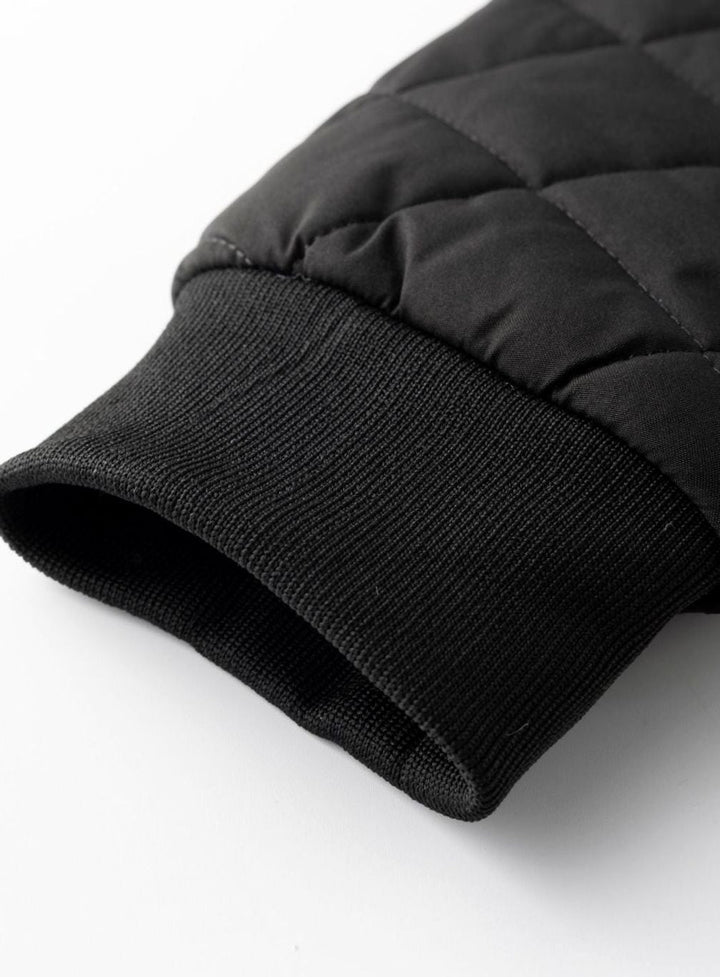 Cazadora bomber para hombre, acolchada con forro polar, perfecta para el invierno, estilo moderno y abrigador.