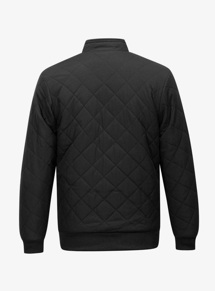 Abrigo bomber acolchado masculino con forro polar, perfecto para el frío invierno, ropa de moda.