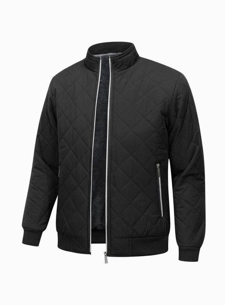 Moderna cazadora bomber para hombre, acolchada y con forro polar, ideal para invierno y look casual.