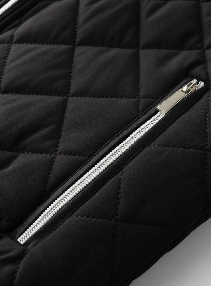 Bomber acolchada para hombre, con forro polar interior, ideal para el frío invierno y moda urbana.